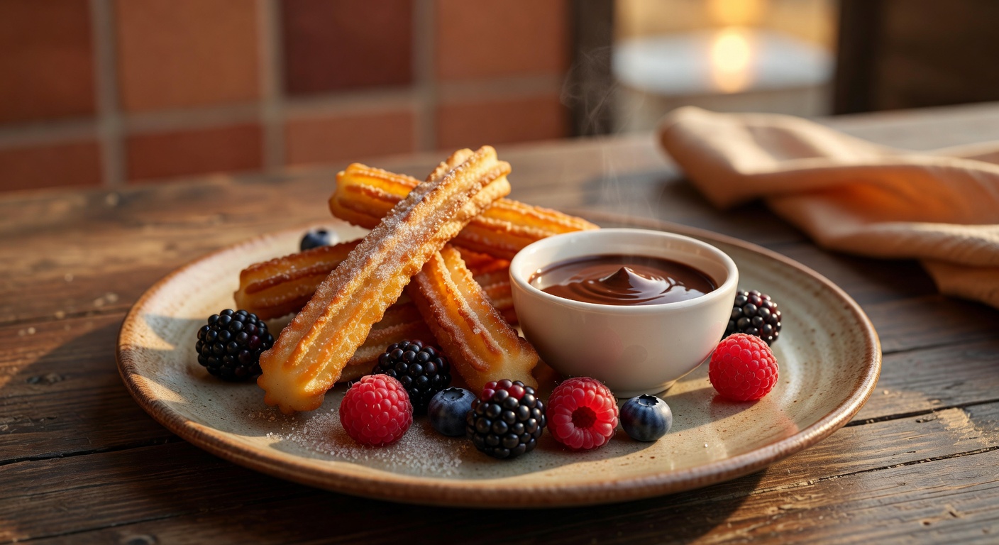 Churros con chocolate